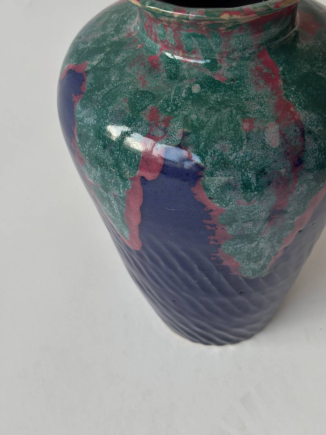Glazed ceramic vase