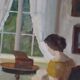 “Interior with Woman” by Edith Gert
