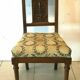 Four Directoire style mahogany chairs with 20th century fabric seats