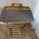 Children's wooden school desk with foldable slate