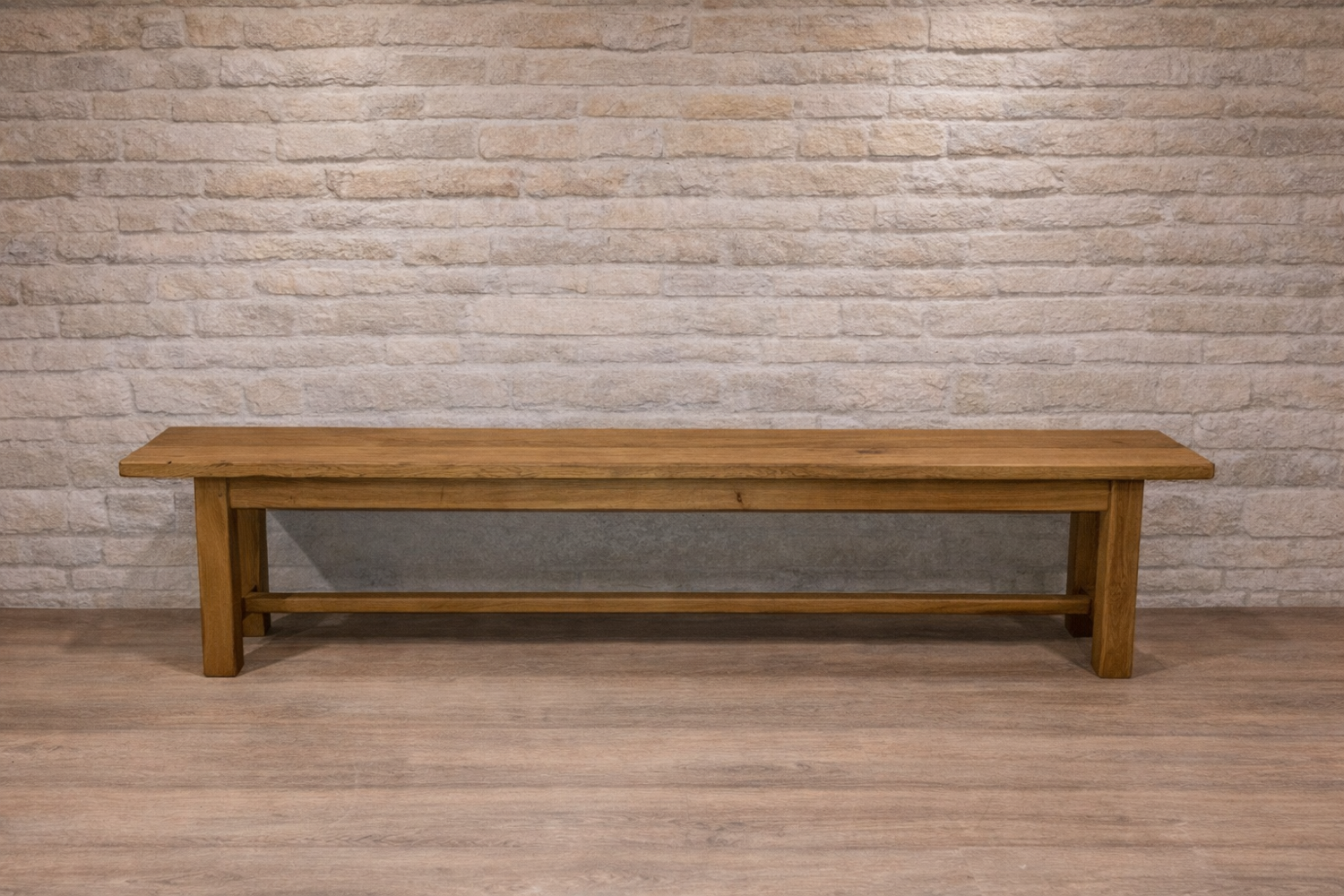 Long oak bench - authentic chic country spirit