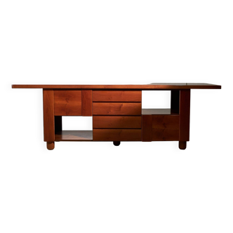 Italian Walnut Sideboard, Mobil Girgi, 1970s