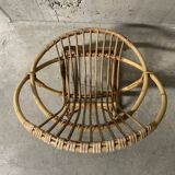Children's rattan basket chair