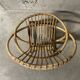 Fauteuil corbeille enfant en rotin