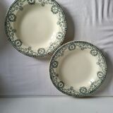 11 Deep Plates Ironstone Salins Cambacérès Decor