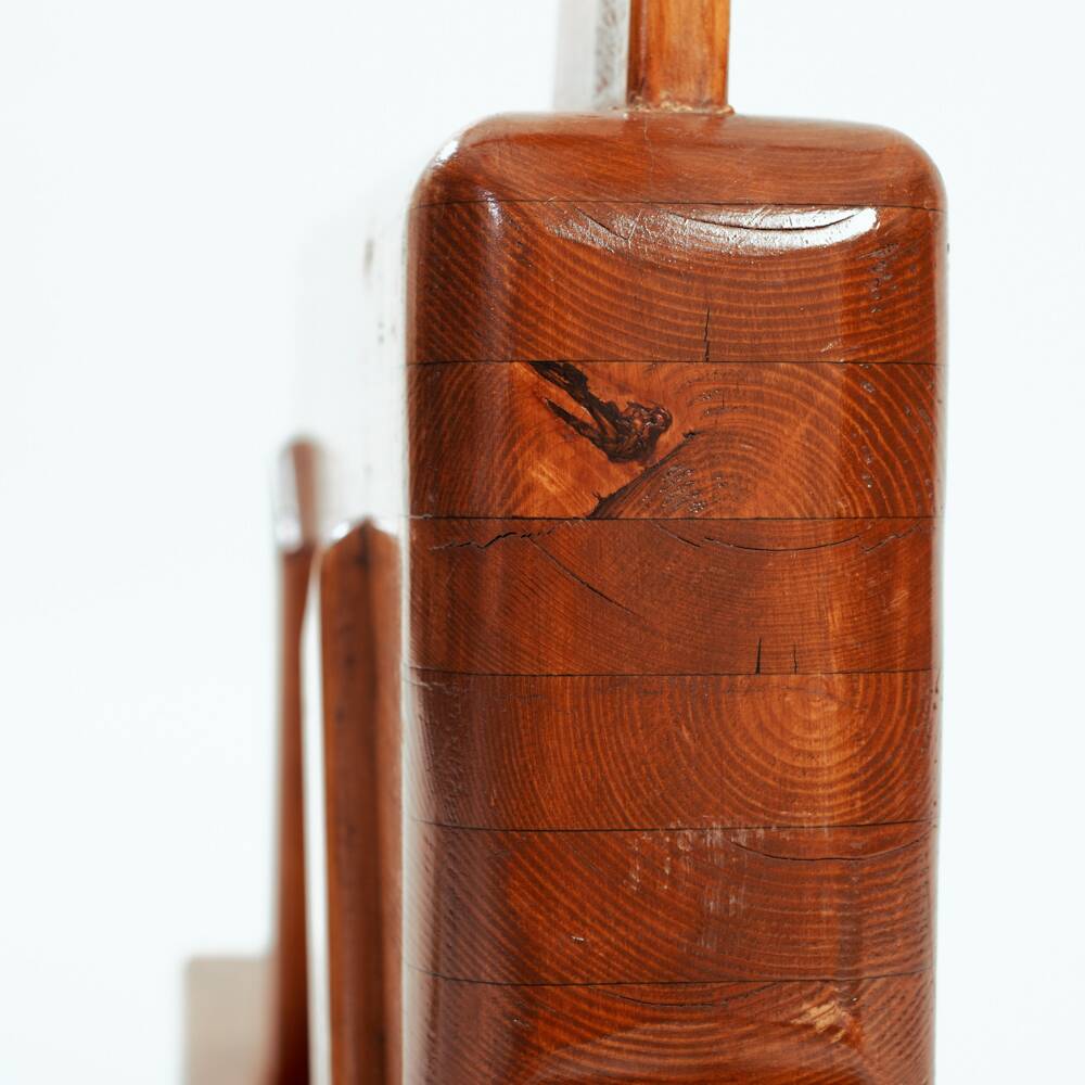 Midcentury rocking horse in oak, The Netherlands, 1950s