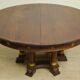 Large extendable round table – column base – Empire period / mahogany