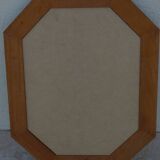 Octagonal mirror in solid cherry wood in 3 colors which can be placed in the desired direction