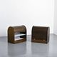 Pair of louvered furniture by Klaus Vogt for Thut Möbel, circa 1970.
