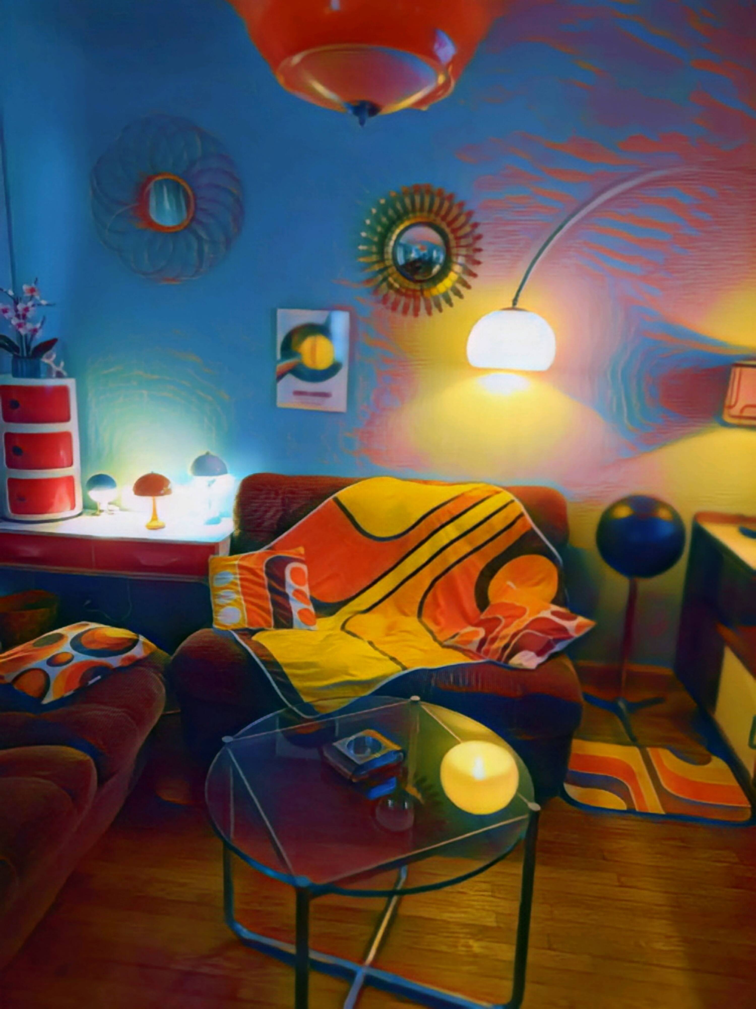 Van Der Rohe Italy Bauhaus' MR coffee table, occasional glass/chromed steel