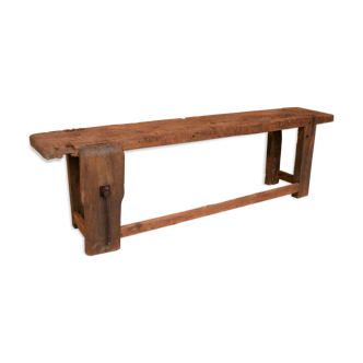 Établi d'atelier en bois massif