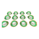 Complete set of 12 Art Deco fine porcelain cups and saucers Ros.