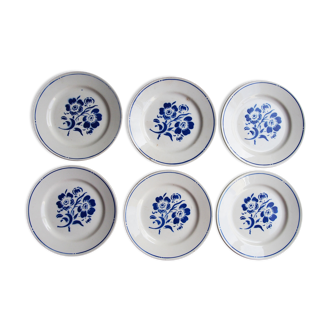 6 assiettes à dessert Badonviller