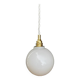 Vintage globe pendant light in white opaline