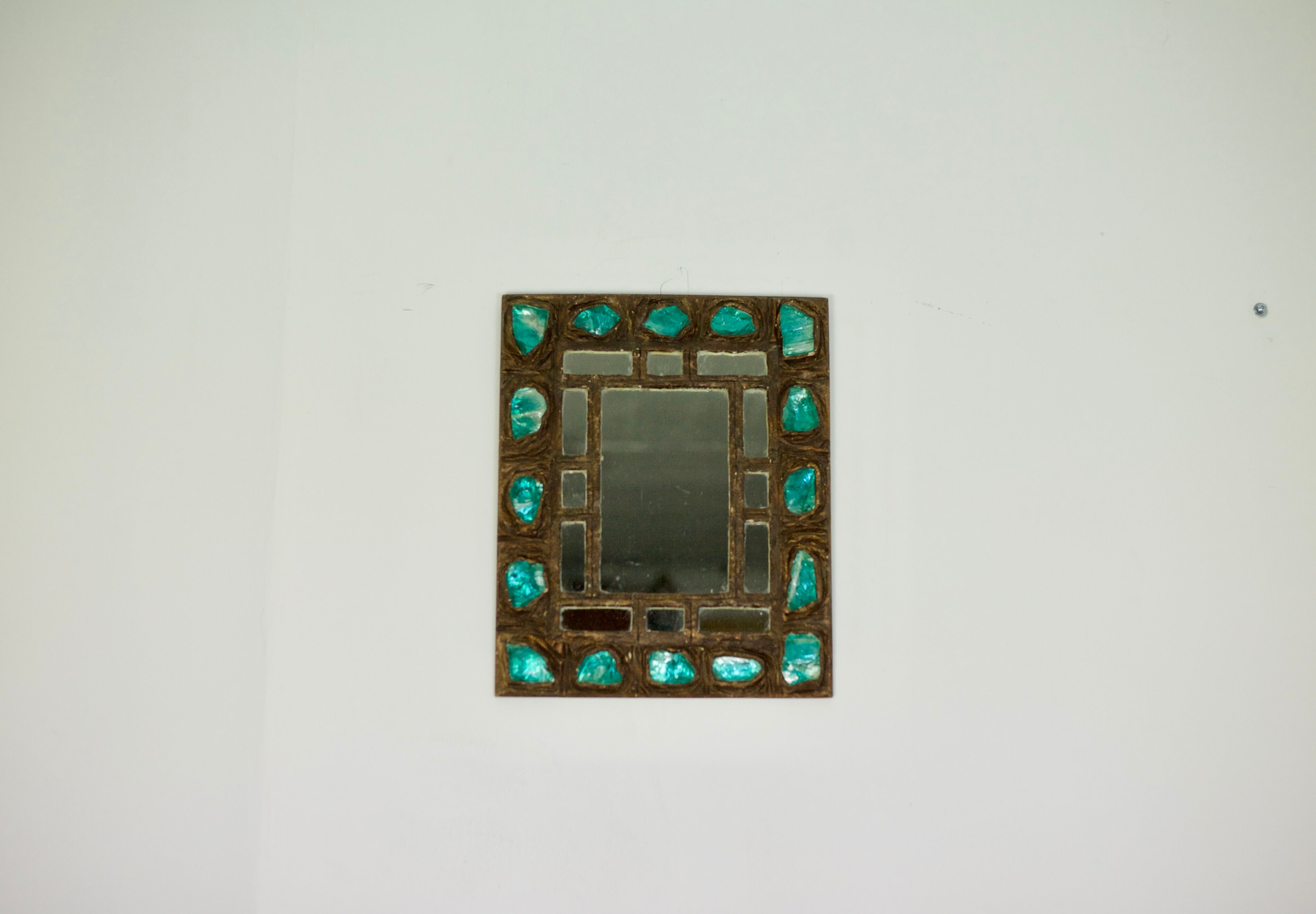 Mirror resin years 60 - 29X36cm