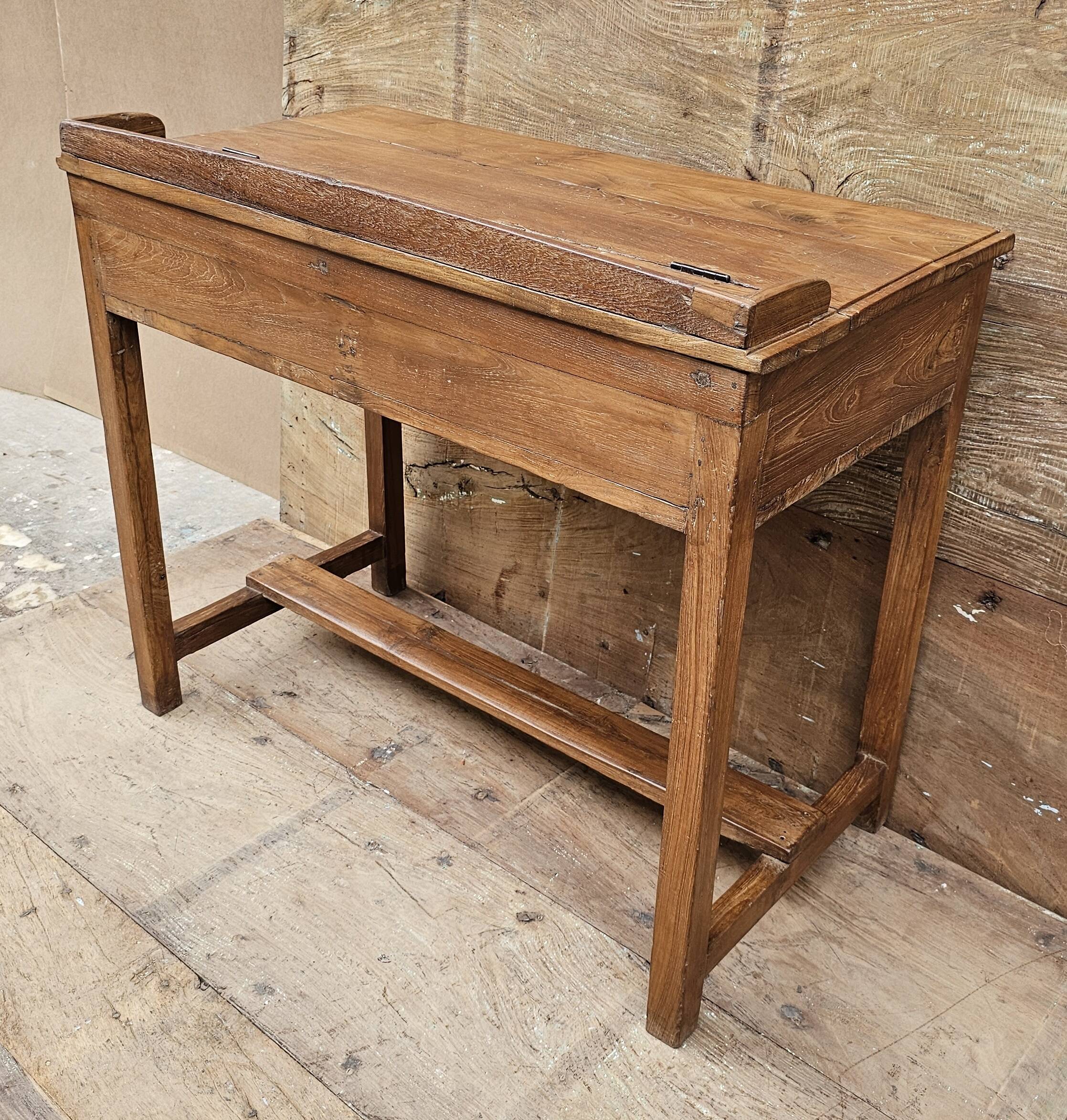Old desk - Burmese teak desk