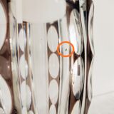 Large crystal vase cut in Val Saint Lambert lozenges