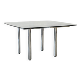 Chrome tubular dining table