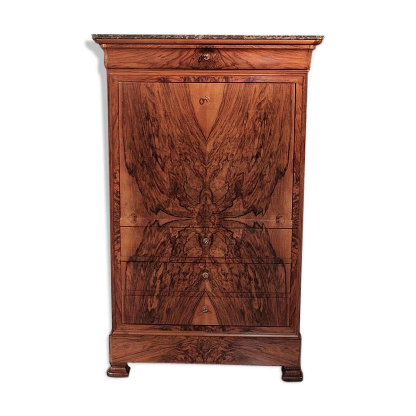 Secretary Louis Philippe in walnut, XIX