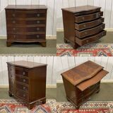 English mahogany commode from the 1950s.