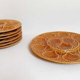 1-course service + 6 Longchamp caramel oyster plates