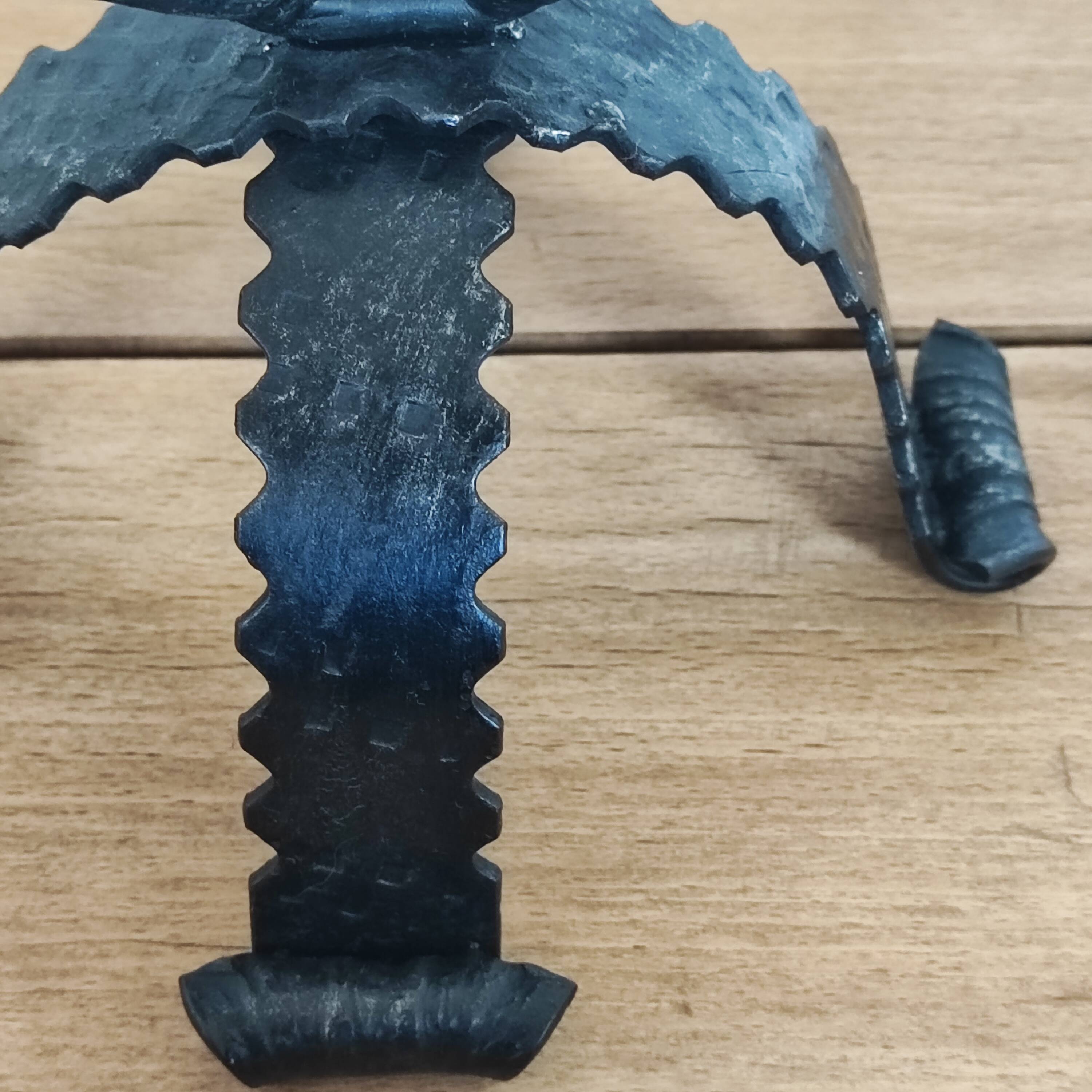 Pair of brutalist candlesticks