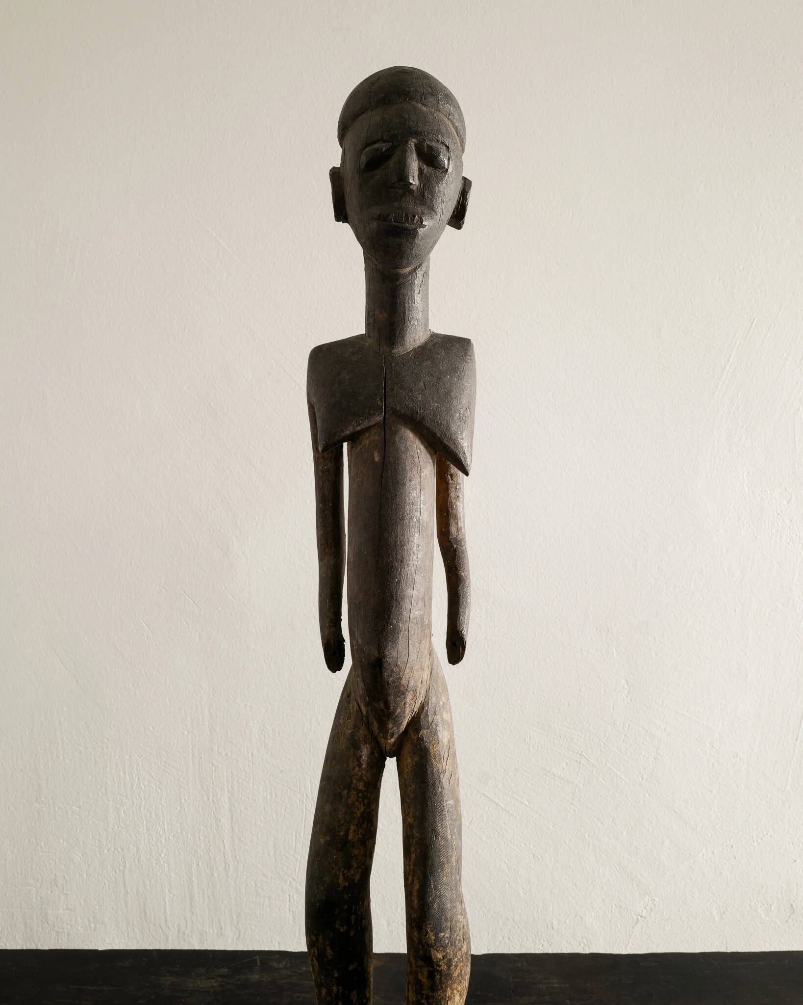 Antique Wooden Lobi Female Figure, Burkina Faso 1940s
