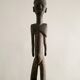 Antique Wooden Lobi Female Figure, Burkina Faso 1940s
