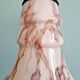 Art Deco pendant light in pink marbled opaline (4 available)