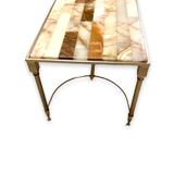 Coffee Table Hollywood Regency Italian Marble