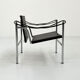 Fauteuil LC1 noir par Le Corbusier pour Cassina, 1970