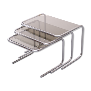 Tables gigognes chrome