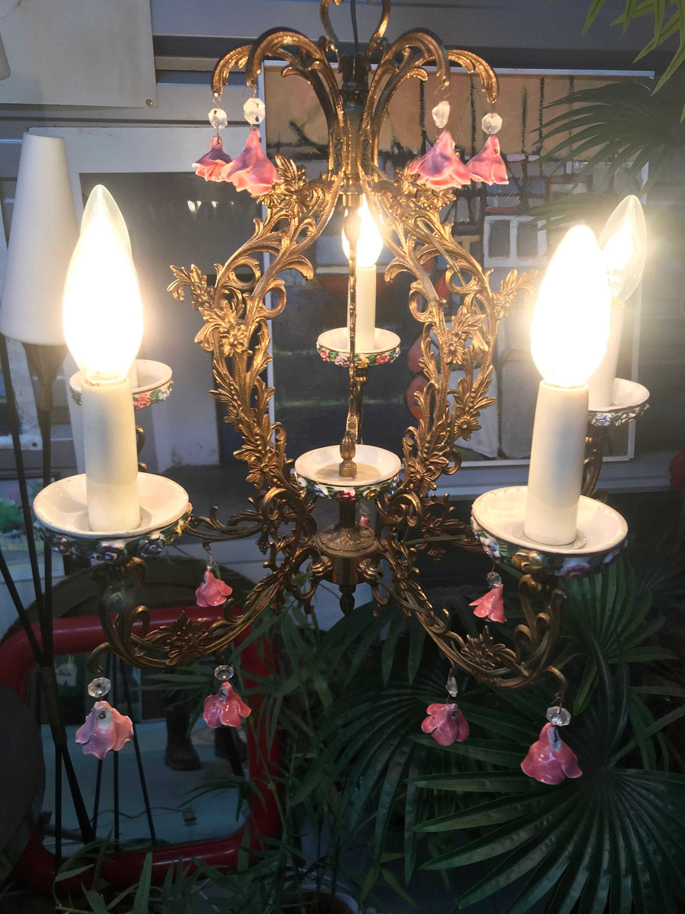 Porcelain luster 5 branches