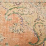 6x10 Peach Orange Classic Handmade Vintage Rug, 174x300Cm