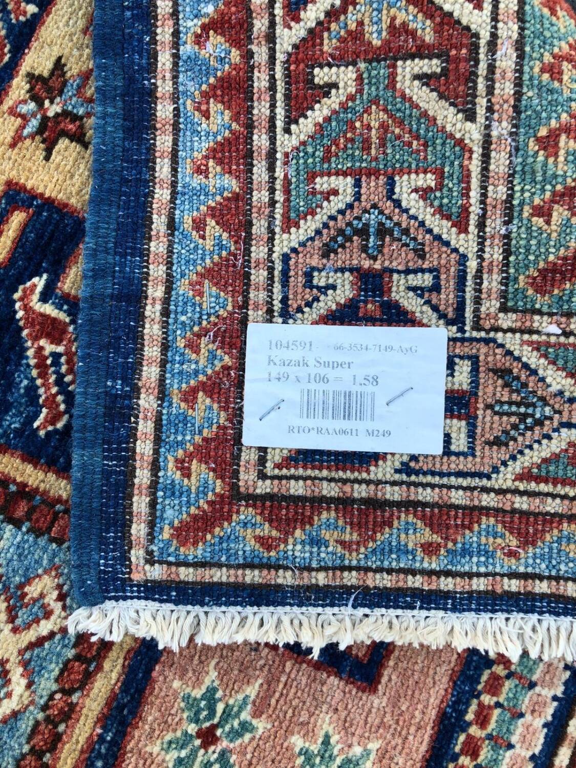 Handmade Kazak rug