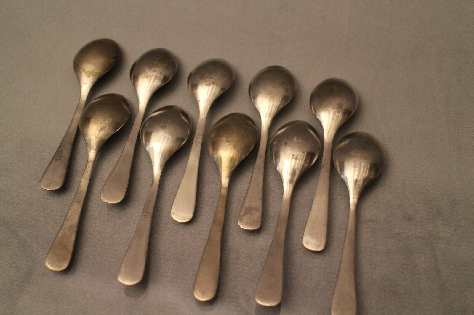 Set of 10 small spoons marked Grand National Railway