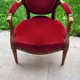Fauteuils médaillon Louis XVI