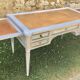 Louis XVI style flat desk leather top