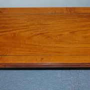 Table Basse Rectangulaire Vintage Orientale en Teck Sculpté, Chine