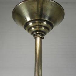 Art Deco pendant light with 12-sided glass ball, 1930s