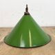 Industrial British Green Enamel Factory Pendant Lamp, 1950s