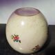 Vallauris ball vase Jerome Massier vintage painted flower decor