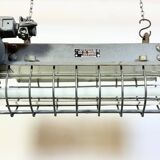 Grey Industrial Hanging Tube Light from Elektrosvit, 1970s