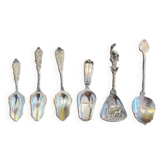 6 Dutch Silver Spoons, 19th And 20th Century