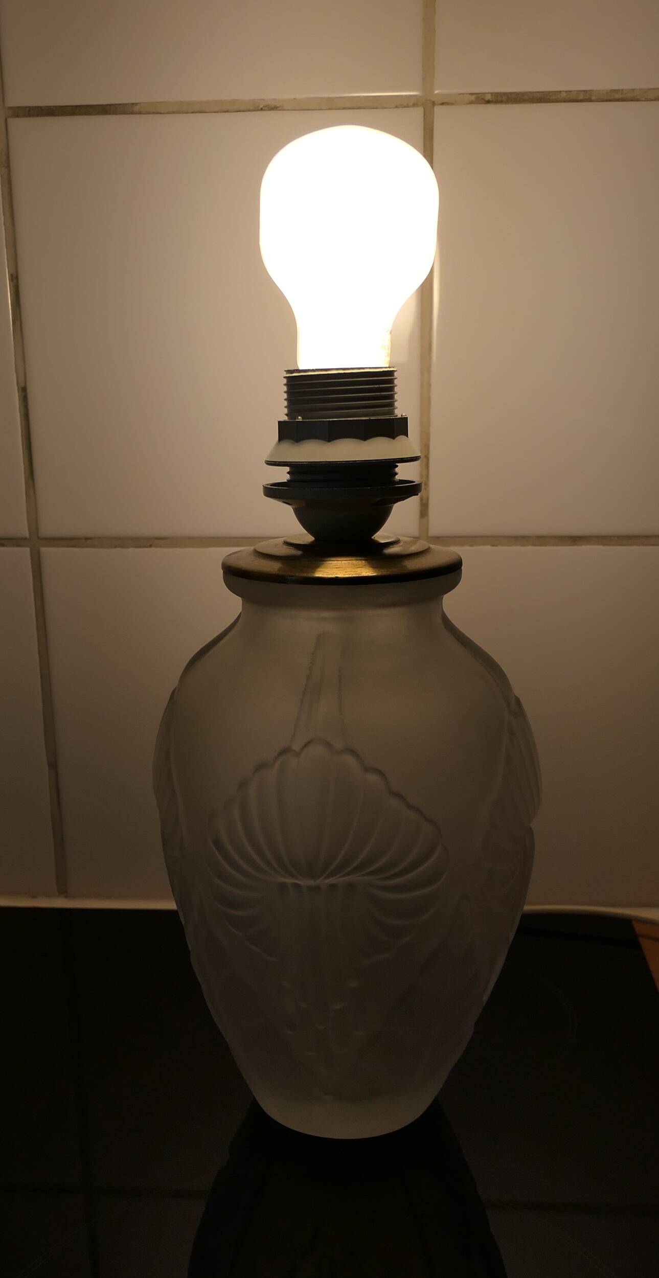 Rare table lamp base Maison Le Dauphin 1960-70