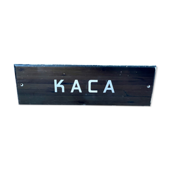 Vintage cash register glass sign form1970's original