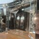Square Venetian mirror from around 1940.