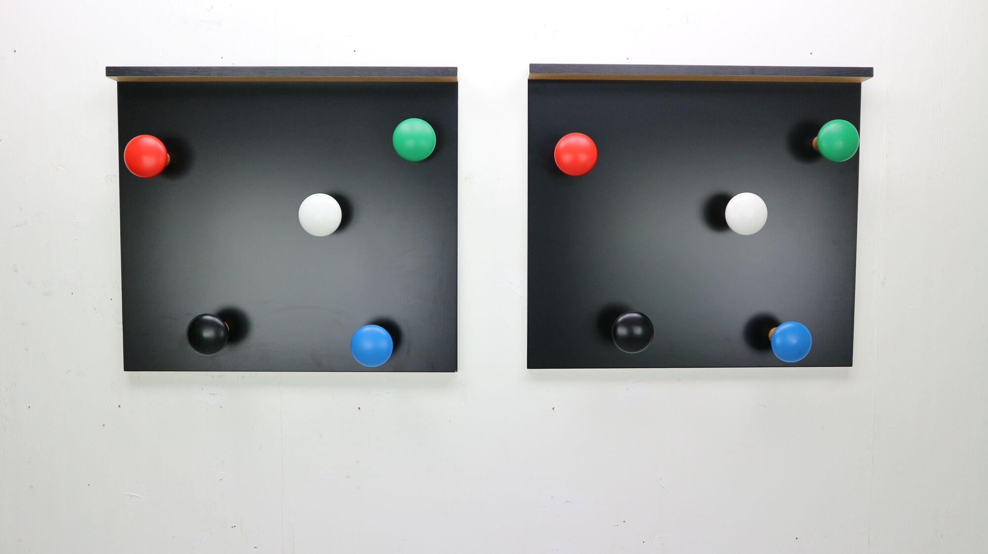 Set of 2 coat racks LC17 by Le Corbusier for Cassina, 2010, Italy