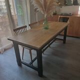 Solid oak farmhouse table