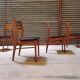 Set of 4 french chairs in scandinavian style year 60
